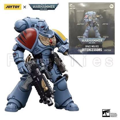 1/18 JOYTOY Actionfigur – Warhammer 40K Horus Heresy Space Wolves Logan Ghostwolf Mecha Modell