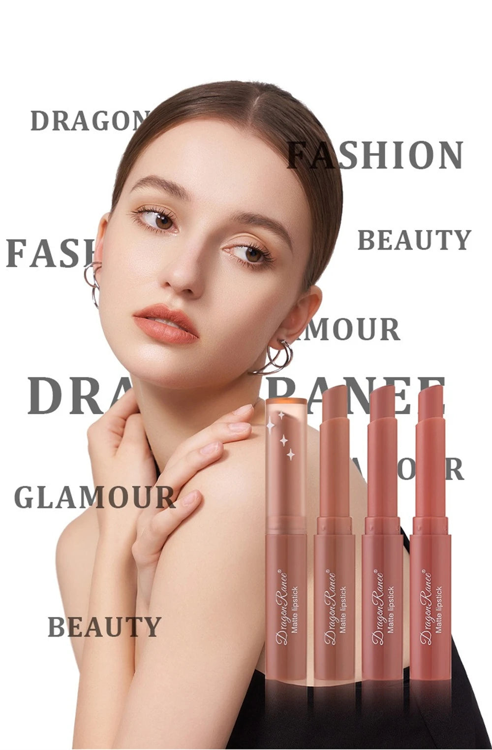 Nude Matte Lipstick Waterproof Lip Sticks Not Fading Sexy Red Velvet Lipsticks for Women Make Up Long Lasting Lip Cosmetics