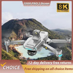 S808 PRO Drone 5G GPS Professional 8K Dual Camera 3-axis Anti-Shake Gimbal Obstacle Avoidance Wifi FPV Brushless Drone