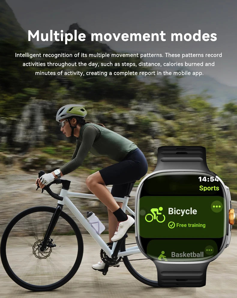 New M99 smartwatch Android - Bluetooth dual system 4G SIM 2.4'' 720*720 HD AMOLED Screen 190° Camera GPS WIFI NFC samrt watch