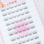 Self Adhesive Individual Eyelashes No Glue Needed Fluffy Cluster Eyelash Korean Fashion Manga Lash Extension for Daily Makeup