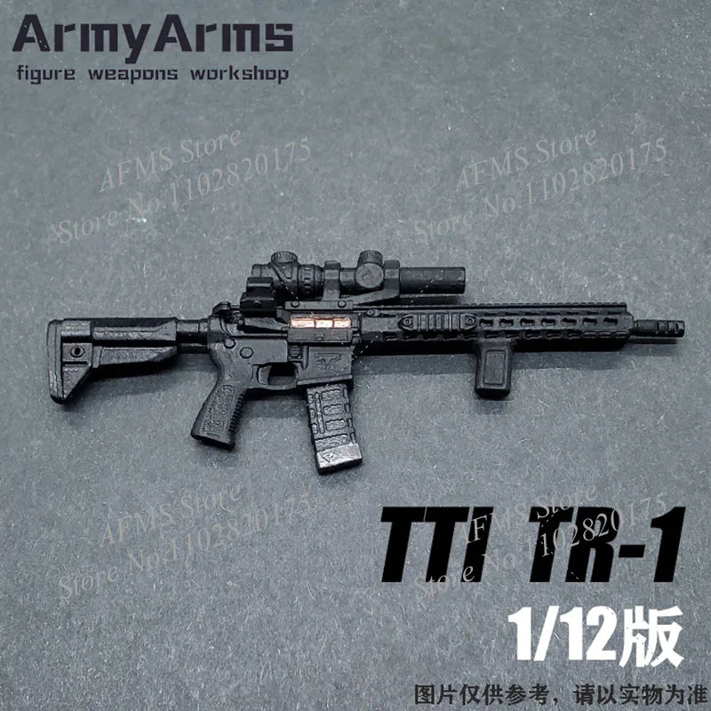 Army Arms 1/12 Scale Collectible Figure John Wick 2 Rifle TTI TR-1 Plastic Gun Weapon Accessory Fit 6" Action Figure Soldier