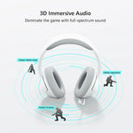 Picun BG 01 Gaming Wireless Headphone Mic OverEar Earphones 0.045s Low Latency Bluetooth 5.3 40mm Driver Wireless Cable Headset