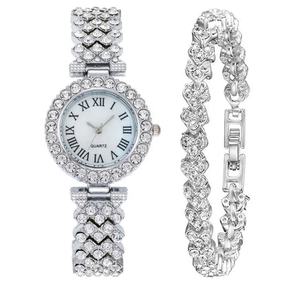 Fashion Simple Popular Roman Steel Belt Quartz Watch