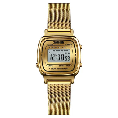 SKMEI 1901 Luxury Small Dial Digital Women Watch Ladies Calendar Waterproof Lady Sports Wristwatches Girl Clock 1252 Reloj Mujer