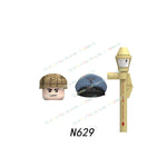 N601-650 MOC Military War Infantry Soldiers Action Figures Creative Bricks Accessories Building Blocks Children's Toys Gifts
