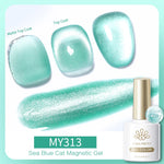 BORN PRETTY 10ml Silver Water Light Cat Magnetic Gel Nail Polish Nail Supplies Vernis Semi Permanent Gel for Fall Winter Nails