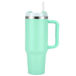 1pcs Watersy 40oz/1200ml Tumbler with Handle and Straw Lid Stainless Steel Keep Cold Vacuum Insulated Portable Car Travel Mug