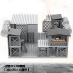 Upgrade Military Base Building Block Sets DIY WW2 Army War scene model Blocks Boys Toys