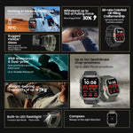 Blackview W60 2024 New Smartwatch 2.01'' HD Display TFT Rugged Smart Watch for Outdoor With Emergency Lighting Bluetooth Calling