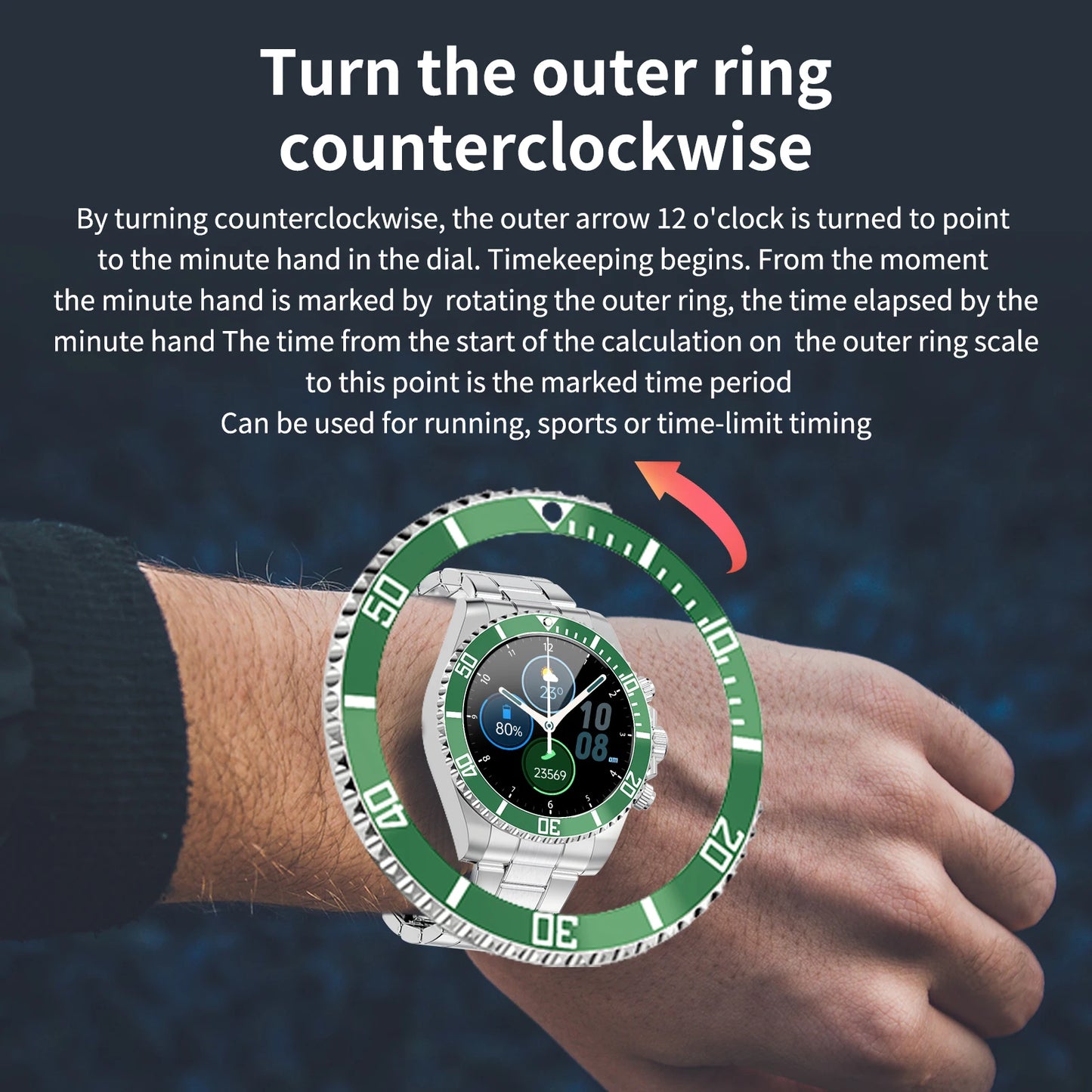 Smart Watch Man Aiweile AW12 High-End Luxury Smartwatch Fitness Tracker Sport Business Bluetooth Call for Xiomi IOS DIY Faces