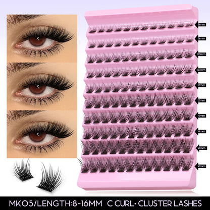 DIY Lash Extension Kit Individual Eyelash Extension Kit Cluster Lashes Kit Lash Glue Remover for Eyelash Extensions Makeup