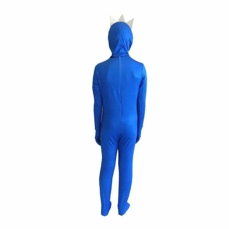 Cosplay Costumes Boy Halloween Blue Monster Jumpsuit Carnival Birthday Party Show Costume Girl Suit Horror Game Novelty Gift Set