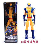 Hasbro 12 Inch Captain America Wolverine Iron Man Thor Spider Man Patriot Black Panther Figures Moving Doll Model Toy Gift