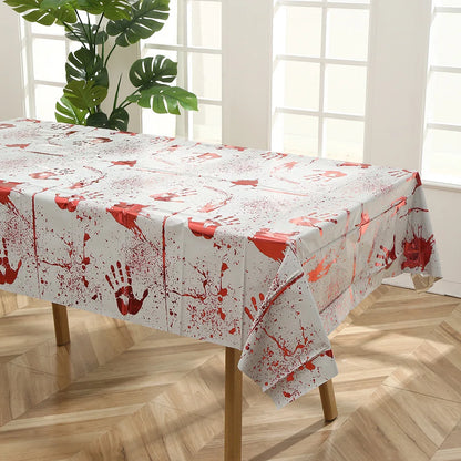 1Pcs Halloween Skeleton Pumpkin Spider Tablecloth Halloween Ghost Festival Day of The Dead Prank Party Carnival Party Decoration