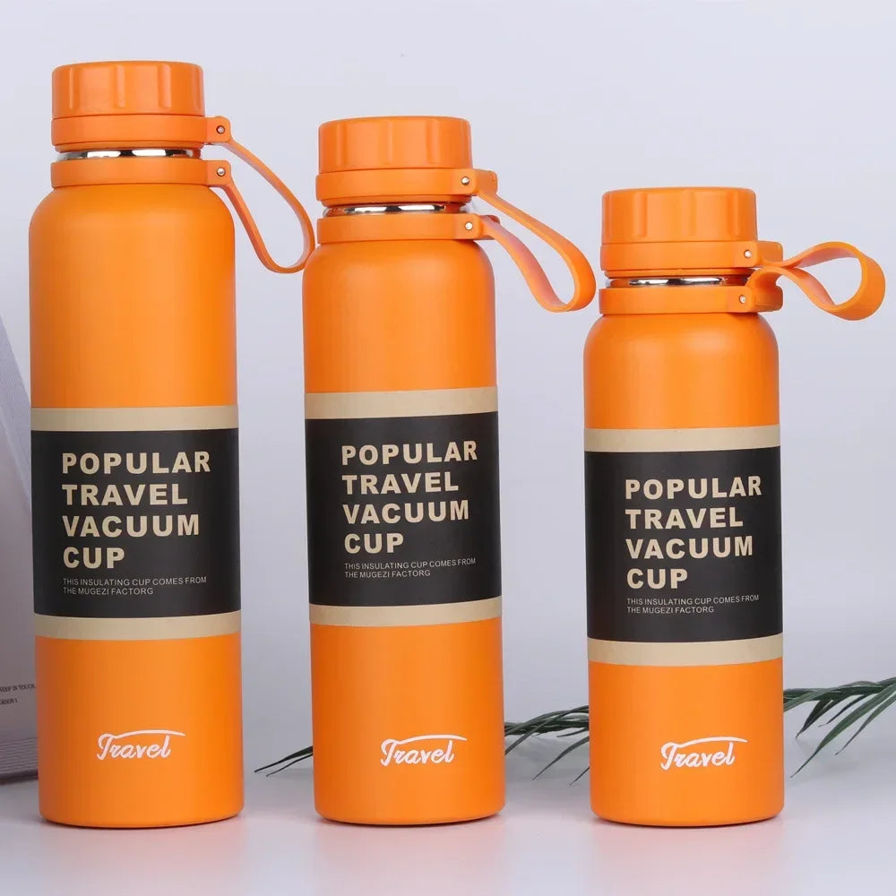 1PCS Stainless Steel Thermos with Tea Filter Double Wall Vacuum Flask Sports Outdoor Fitness Thermal Bottle Insulation Cup