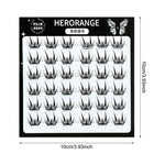 Self Adhesive Individual Eyelashes No Glue Needed Fluffy Cluster Eyelash Korean Fashion Manga Lash Extension for Daily Makeup