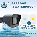 Smart Outdoor Home Security - Weather Resistant WiFi Motion Sensor&Detector - Remote APP Notifications - Compatible With Alexa