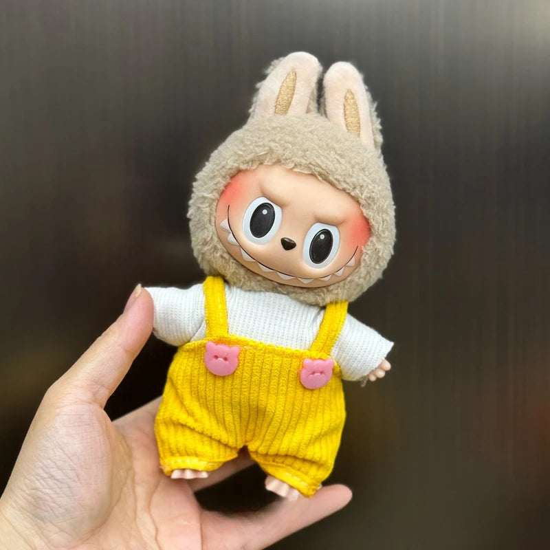 Mini Doll'S Clothes Outfit Accessories For Korea Kpop Exo 15-17cm Labubu Idol V1 V2 Overalls set Clothing Gift