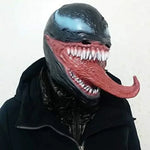 New Superhero Venom 3 Long Tongue Mask Cosplay Latex Masks Horror Party Helmet Props Supplies Novelty Masks Christmas Halloween