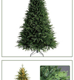 PE mixed Christmas tree Christmas decoration high-end encrypted 1.2 meters 1.8 meters Christmas tree