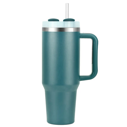 1pcs Watersy 40oz/1200ml Tumbler with Handle and Straw Lid Stainless Steel Keep Cold Vacuum Insulated Portable Car Travel Mug