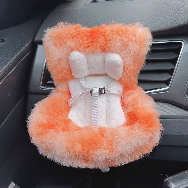 15-17cm doll Seat  Labubu carseat Safety Seat Cute Doll Air Outlet Aromatherapy decoration high-grade Car Interior Decoration