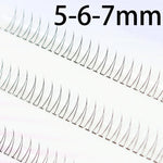 J Curl V Shape Black Under Eyelash Comic Eye Lashes Natural Bottom Lashes Soft Manga Eyelashes Bunches Eyelash Clusters Korean