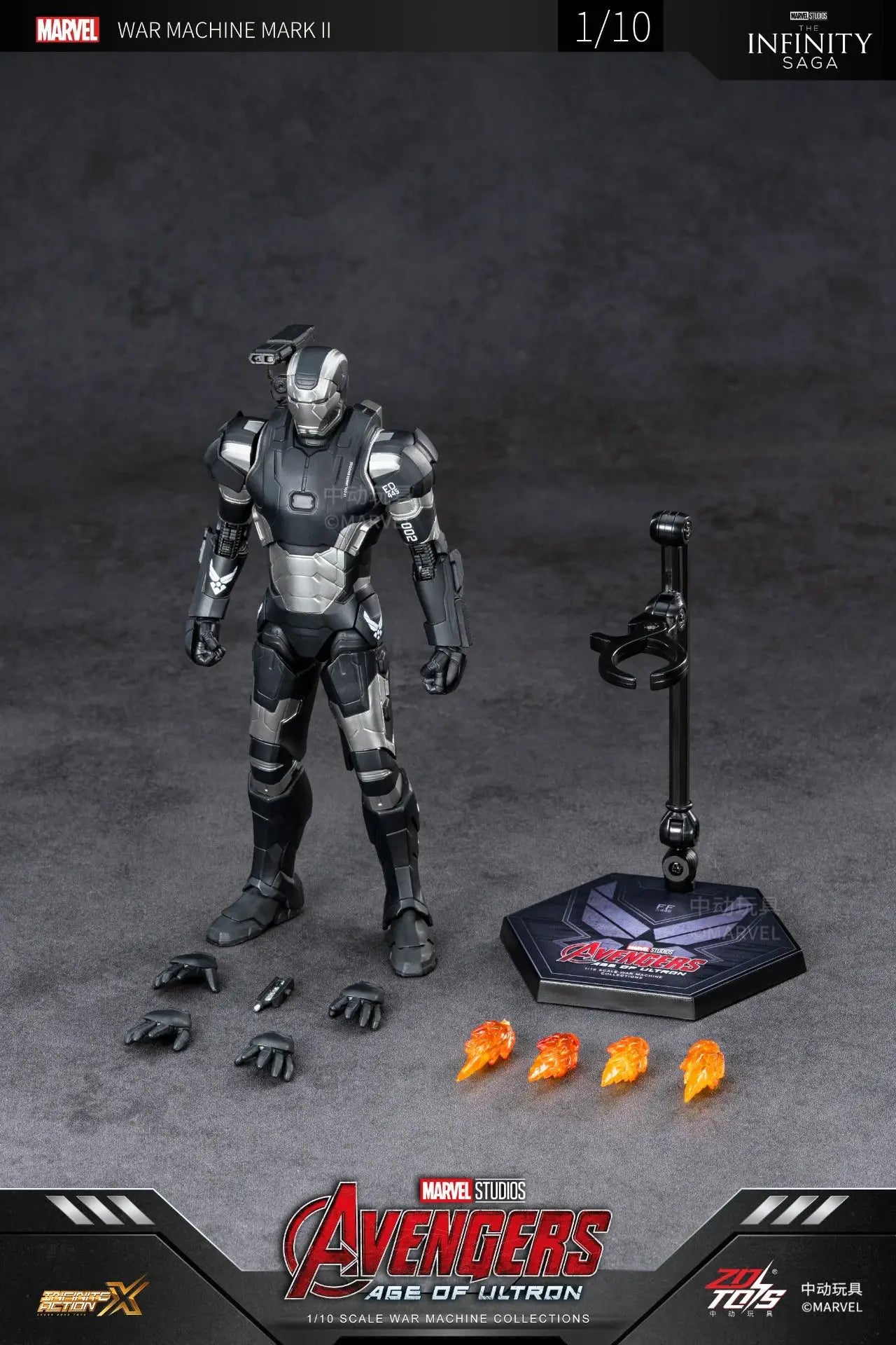 ZD Toys Iron Man MK15 MK16 War Machine MK2 Action Figure Iron Man Mk47 MK35 Red Snapper 1/10 Scale Iron Man Collections Gift