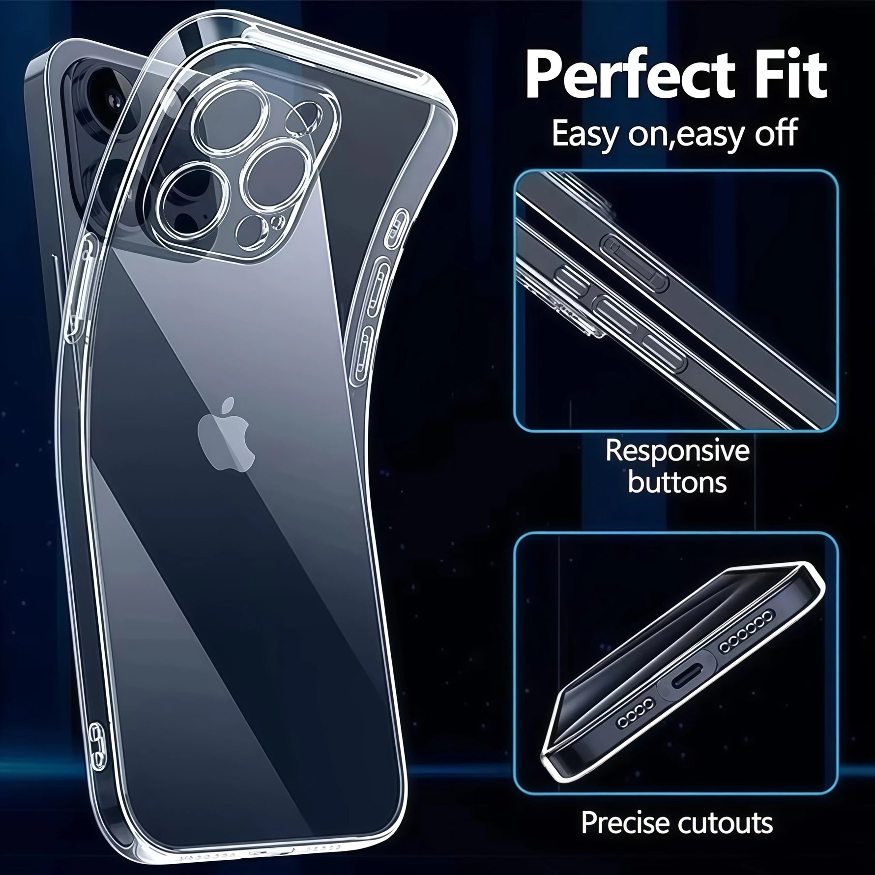 Ultra Thin Clear TPU Phone Case For iPhone 17 Air 16 15 14 13 12 11 Pro Xs Max 7 8 6 6s Plus Mini X XR 16e Soft Silicone Cover