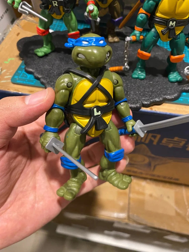 Original turtles Michelangelo Action Figure 2023 Navy Seal Mike Remastered，1988 Remastered turtles Collection Toy Gift