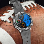 AK75 Smart Watch Flashlight 1.9inch Men Outdoors Sports Fitness Tracker 700mah Large Battery BT Calling LED Light Smartwatch