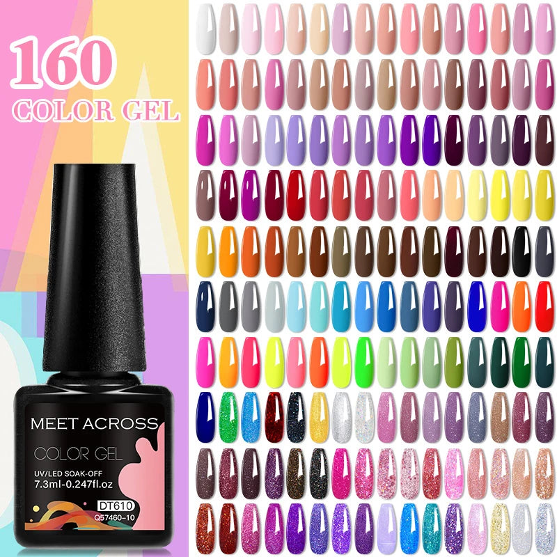 20pc Nail Gel Polish Set HEMA Free All-season Nails Long Lasting Soak Off Varnishes Kit for Manicure DIY UV/LED Gel Desgin