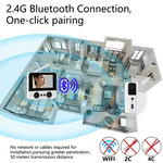 ELECT-Doorbell Camera PIR Motion Detection, Video Intercom Two-Way Audio, NO Wifi/APP, Timbre Con Camara Para Puerta Inalambrico