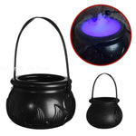 Plastic Halloween Decoration Mist Smoke Fog Skull Jar Party Prop Witch Barrels Halloween Cauldron