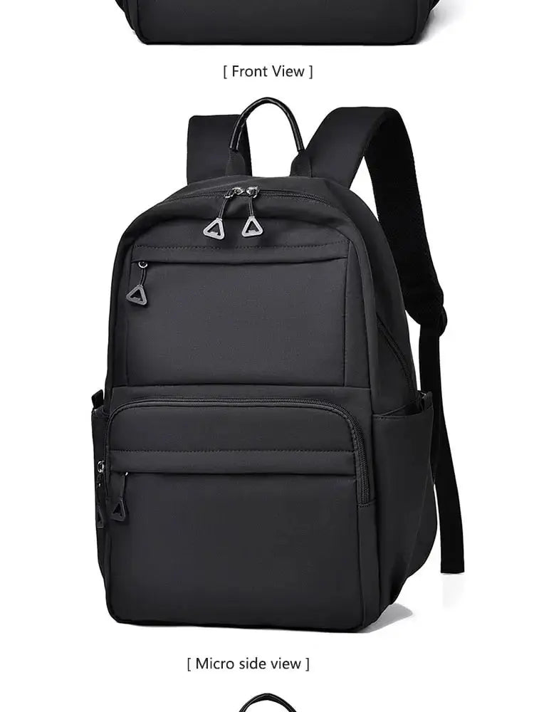 A New 14-inch Casual Simple Student Backpack Large Capacity Children's Schoolbag School Travel Unisex Laptop Backpack