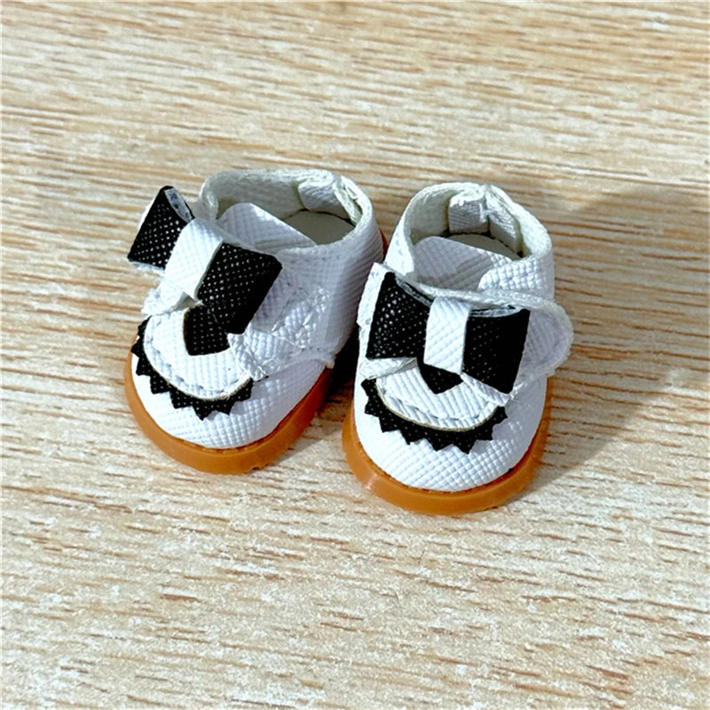 17cm For Labubu Doll Clothing Skirt Bowhair Accessory Set Retro Bib Pants Clothes Luxury Messenger Bag Shoes Set Sitting Party