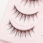DINGSEN Fake Eyelash Anime Lashes 5 Pairs Little Devil Eyelashes Natural Daily Makeup Manga Eyelashes Clear Band Eyelashes