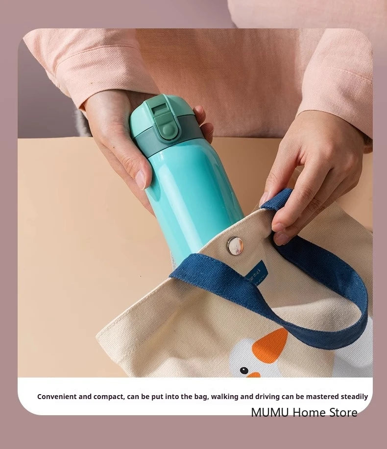 Mini Thermos Cup 200ml/360ml Pocket Cup Stainless Steel Thermal Coffee Mug Vacuum Flask Insulated Hot Water Bottle Kids Gift