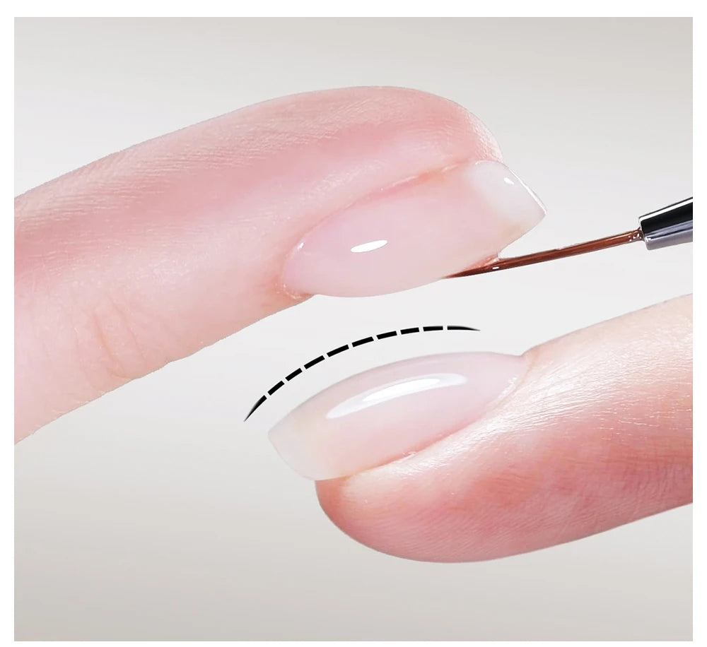 AWStorG Construction Base Gel 15ml Builder Nail Gel In A Bottle Semi Permanent Thick Rubber Base Gel Extension Nails Art