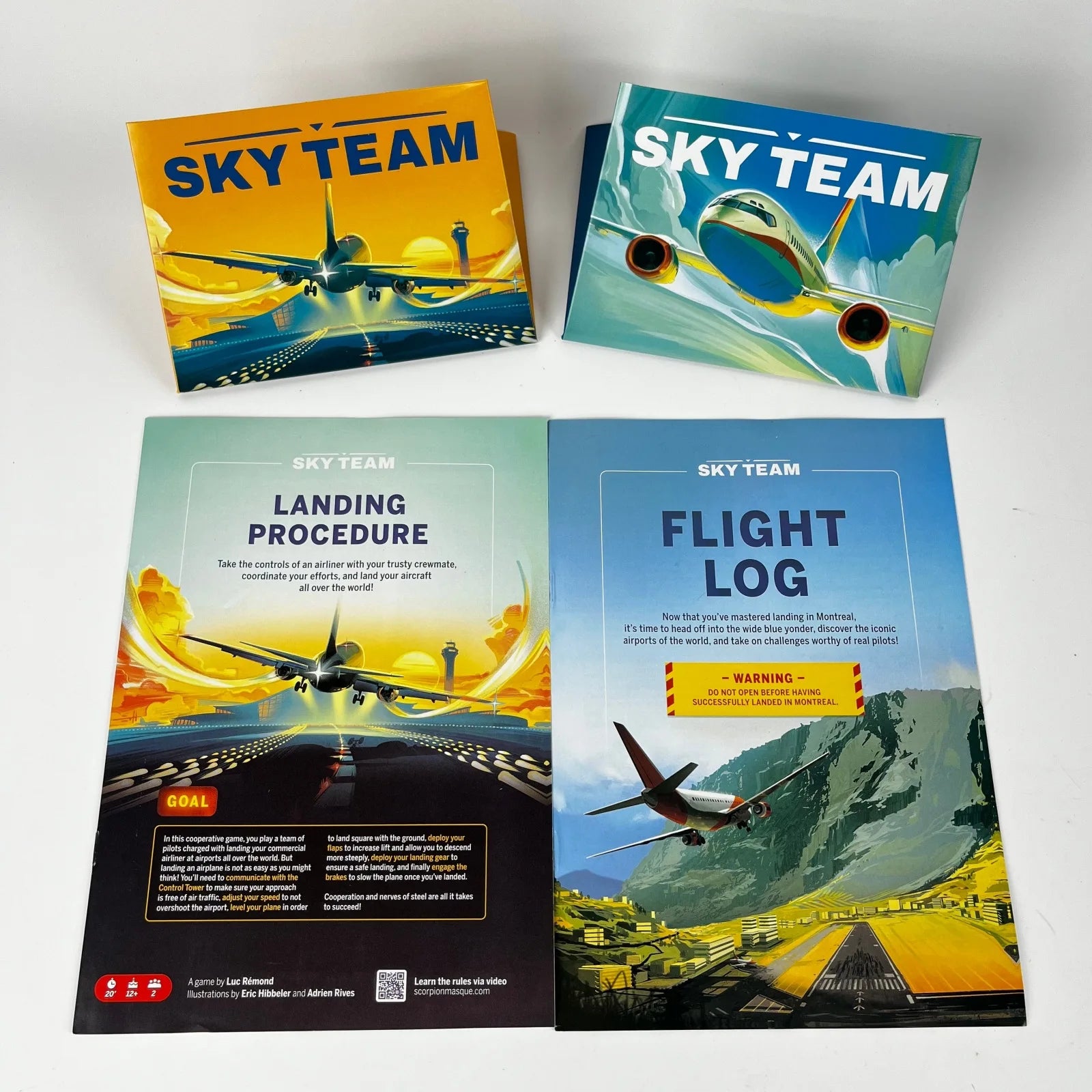 Scorpion Masqué, Sky Team, Board Game | Co-op Game | Ages 10+ | 2 players | 20 minutes