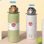 Stainless Steel Thermo Bottle Thermal Water Bottle Large Capacity Tumbler Portable Cold Hot Drinks Thermos Cup Fitness Cold Hot