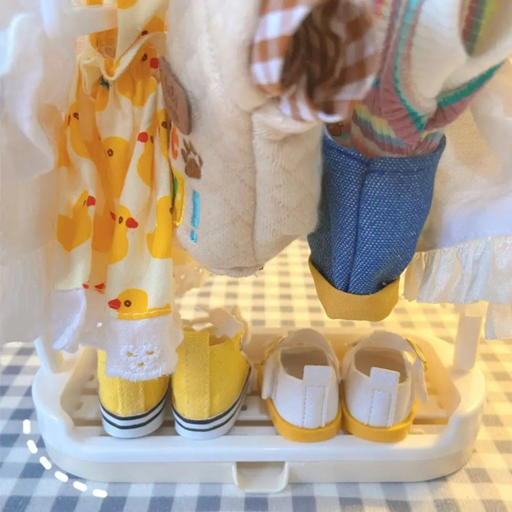 Cotton Doll Special Clothes Hanger BJD Doll Clothes Support 15/20cm Baby Clothes Storage Rack
