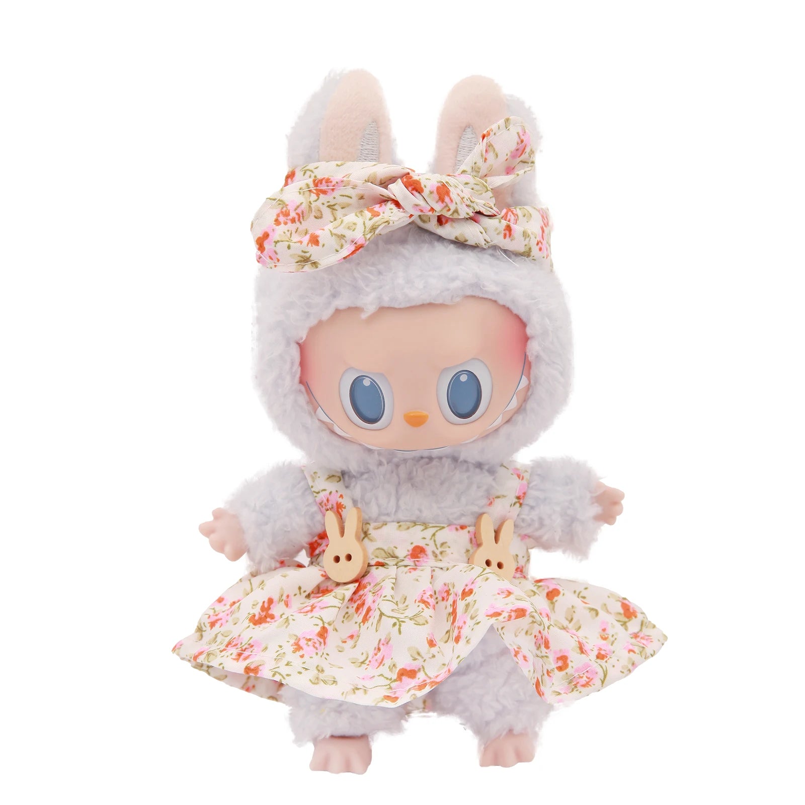 Plush Vinyl Face Labubu Doll Clothes Skirts Plush Bag Charm Little Clothes Hairband Girl Juguates&Doll Accessories Fashion Toys