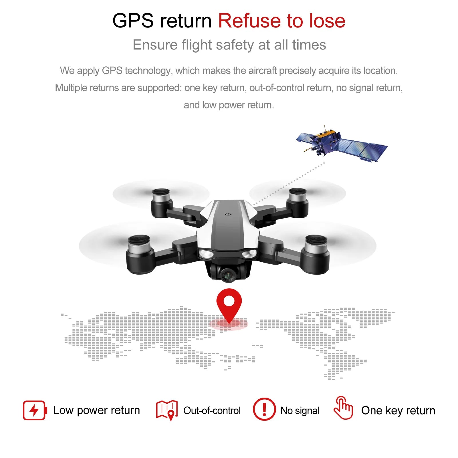 S105 RC Drone with Camera 4k Drone Dual Camera with ESC 5G WIFI GPS Brushless Motor Photo Video Optical Follow Quadcopter