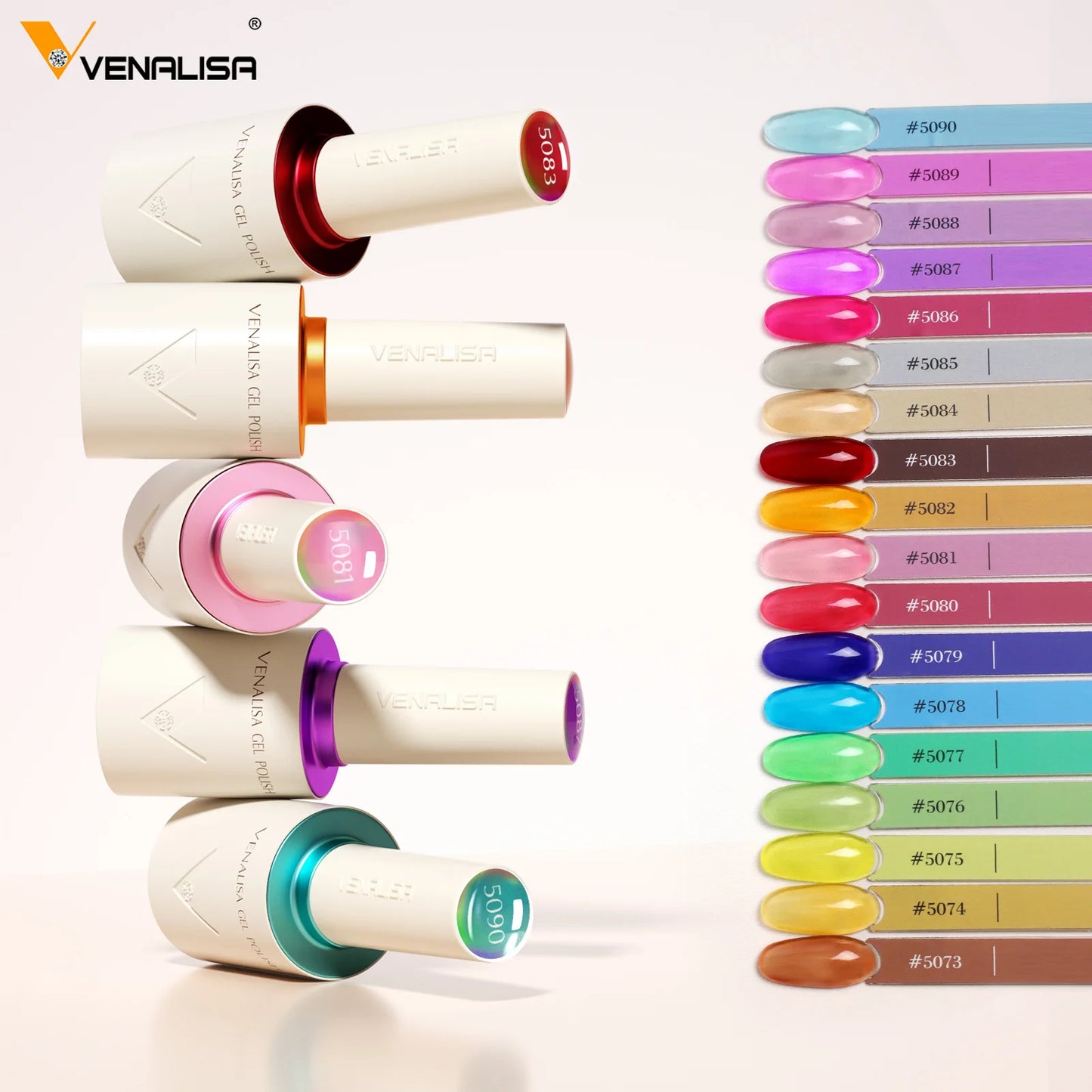 VENALISA New Formula Nail Gel Polish Hema TPO Free Gel Varnish Summer Nails Gorgeous Color Collection Semi Permanent 10ml Vegan