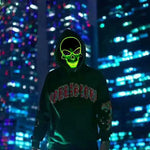 Halloween Horror Skull Mask LED Cold Light Mask LED Halloween Mask Cosplay Mask Halloween Party Decoration Luminous Skull Masks
