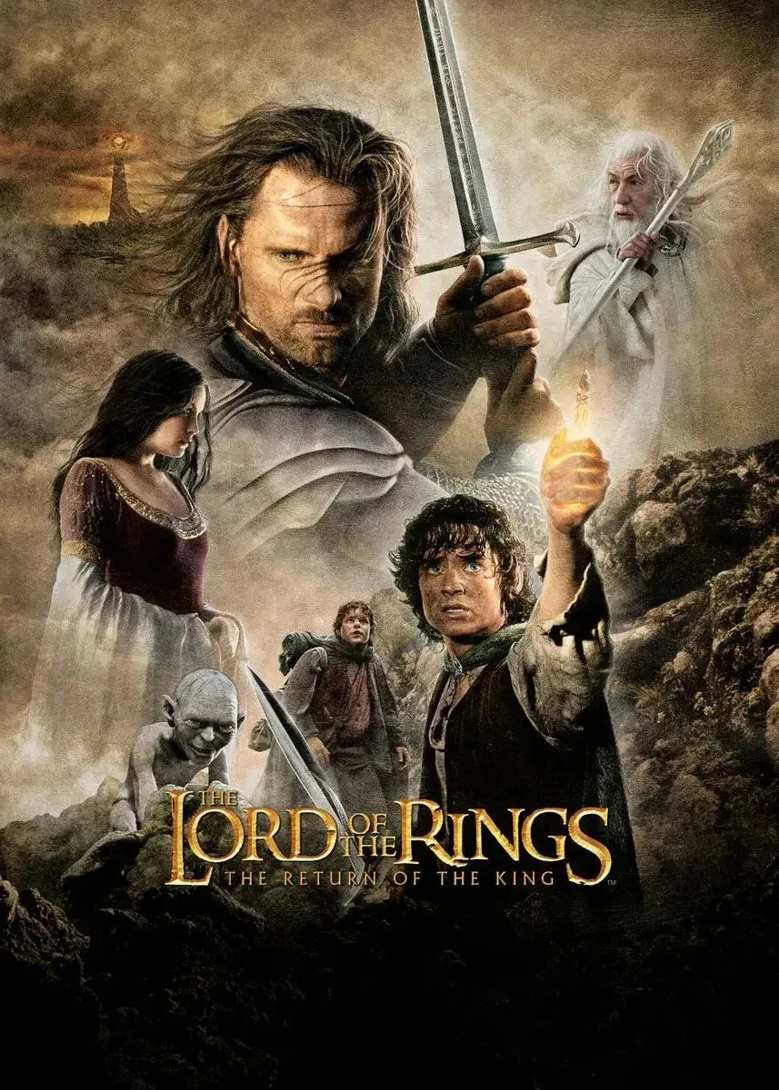 Retro Classic Movie T-The L-Lords of The R-Rings Poster Print Canvas Painting for Living Room Home Decor No Frame