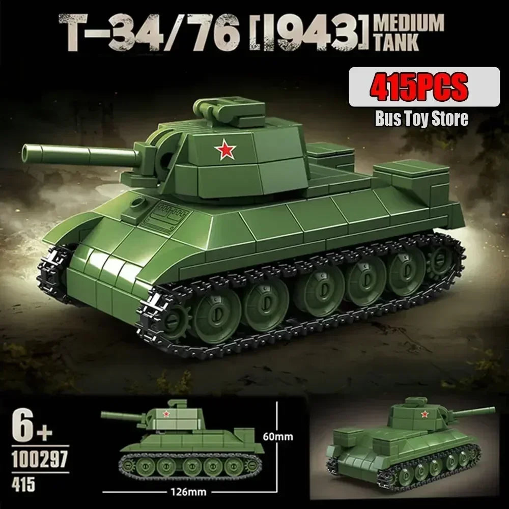 Germany Series Tank III L WW2 Military Series Tank Building Blocks  Bricks Model Set for Kids Educational Toys Christmas Gifts