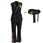 Karate Kids KOF Cobra Kai Cosplay Costume Kid Aldult Black White Kimono Uniform Headband Anime Halloween Party Suit Tracksuit